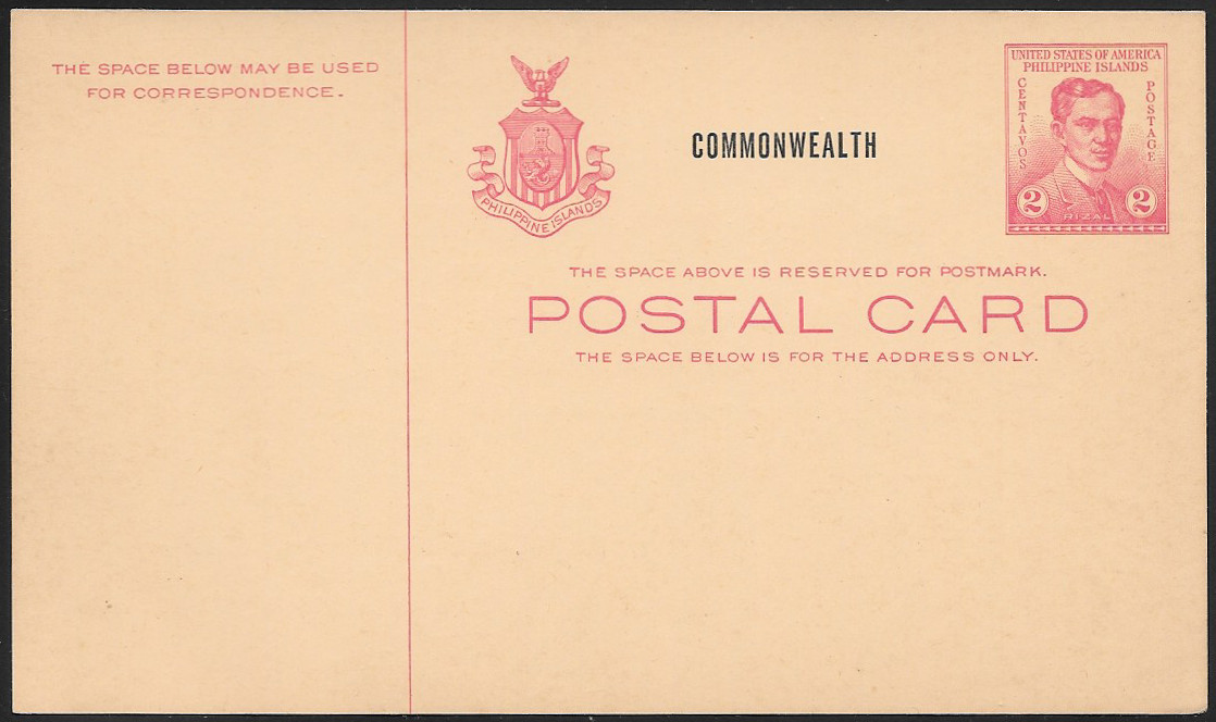 Philippines 1941 Postal Card 
